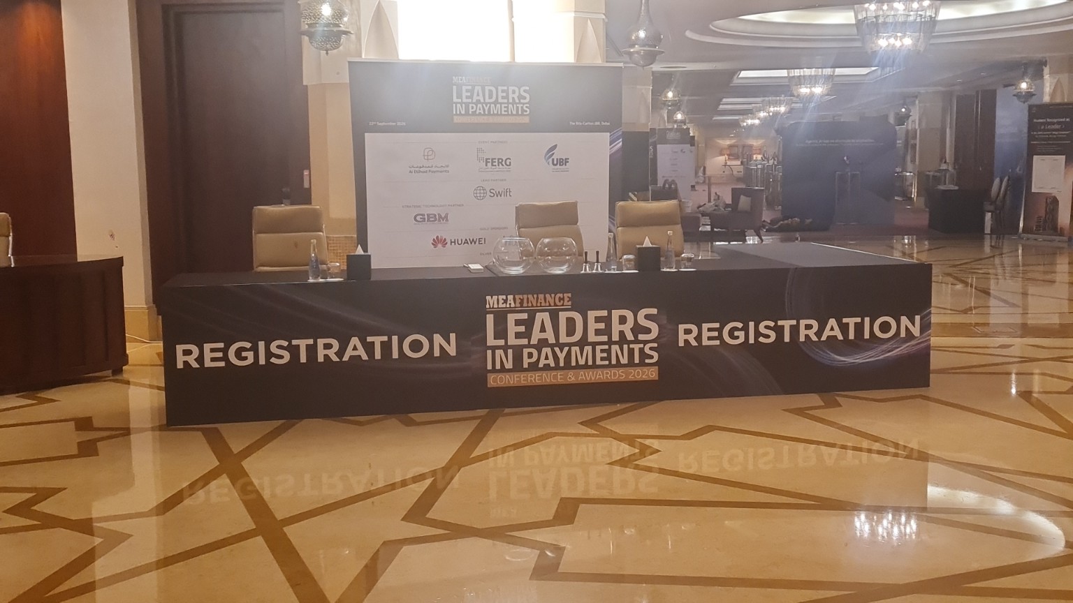 Leaders in Payments — registration counter
