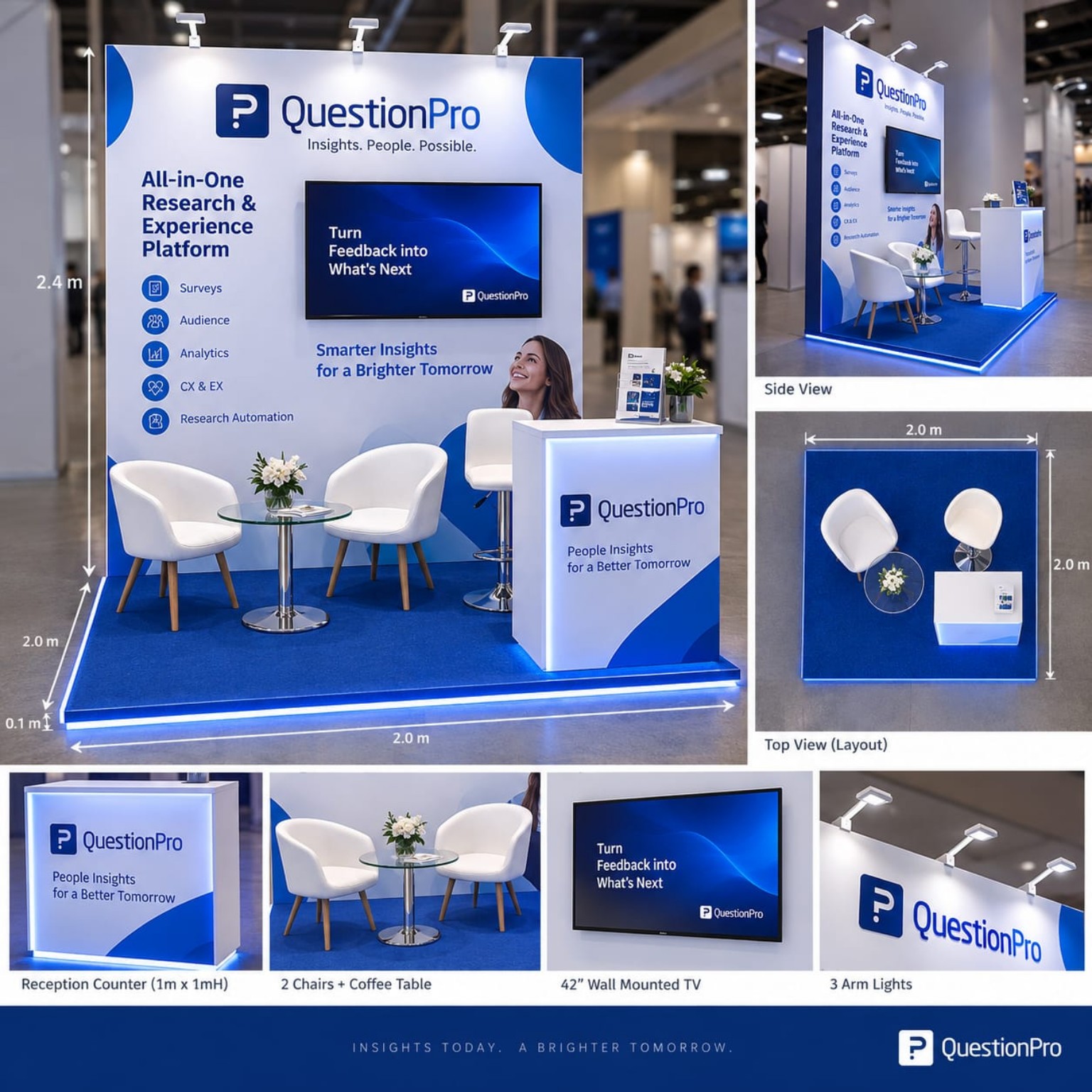QuestionPro exhibition stand