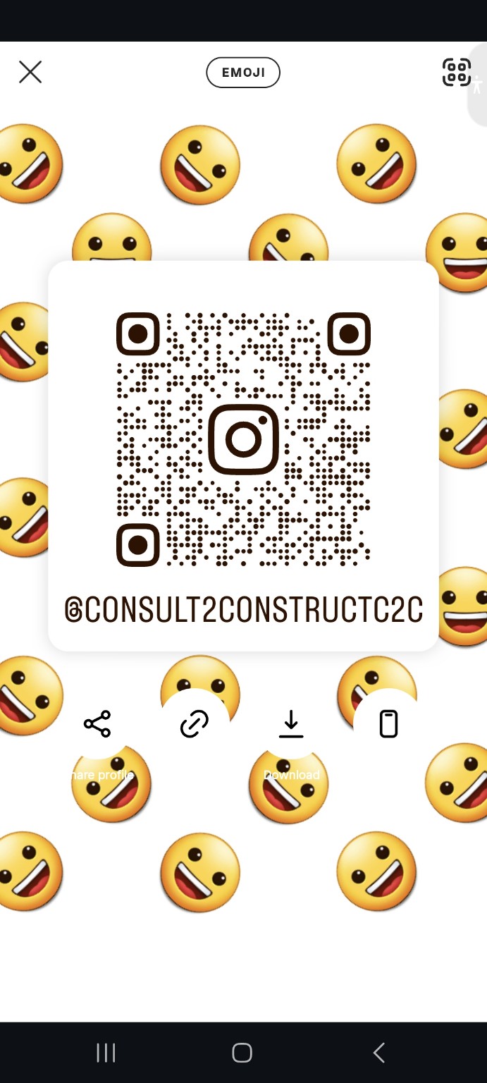 Scan to visit Consult2Construct on Instagram